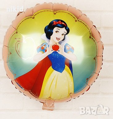 Снежанка кръгъл парти фолио фолиев балон хелий или въздух