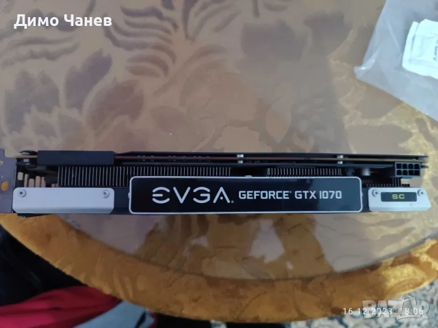 Видеокарта EVGA GeForce GTX 1070 GAMING 8GB GDDR5, снимка 3 - Видеокарти - 51682199