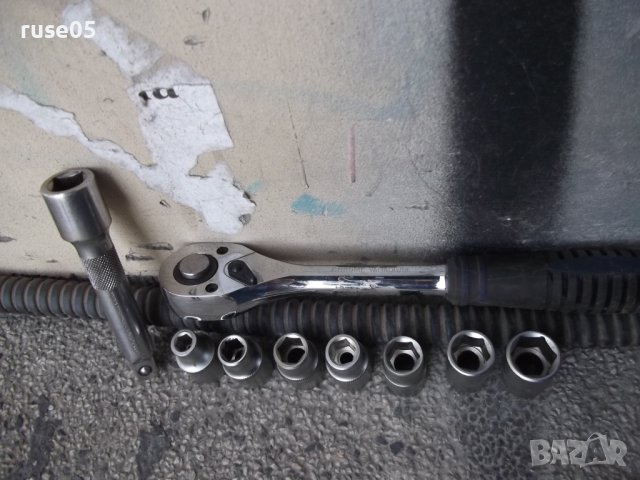 Тресчотка с 7 бр. накрайници и удължител комплект работещи, снимка 10 - Гедорета - 42499887