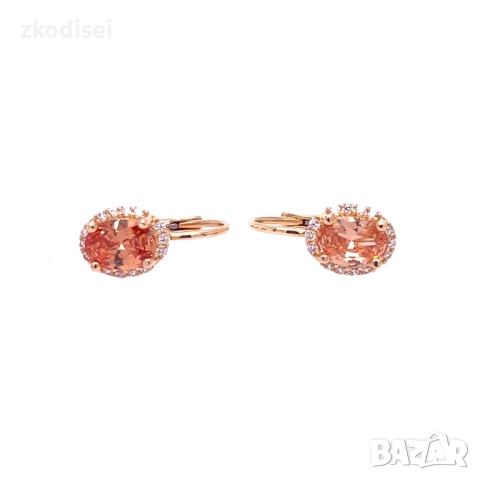 Златни обеци 2,44гр. 14кр. проба:585 модел:34414-4, снимка 2 - Обеци - 51823036