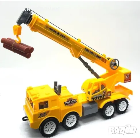 Камион кран фрикционен 34см, снимка 2 - Коли, камиони, мотори, писти - 48656892