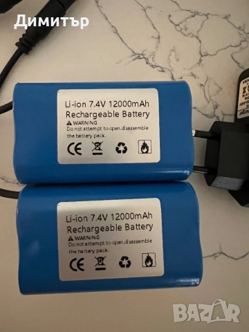 Li-ion 7.4v 12000mah батерии за лодка