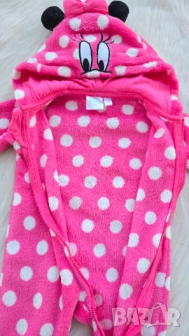 Поларен ромпър Мини Маус 0-3 месеца, снимка 5 - Бебешки гащеризони - 52358811