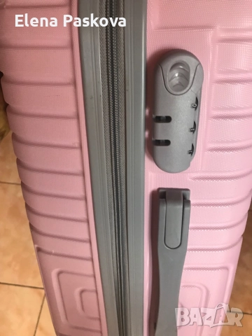 куфар карета с шифър 4 колелца и телескопна дръжка, снимка 5 - Куфари - 51949932