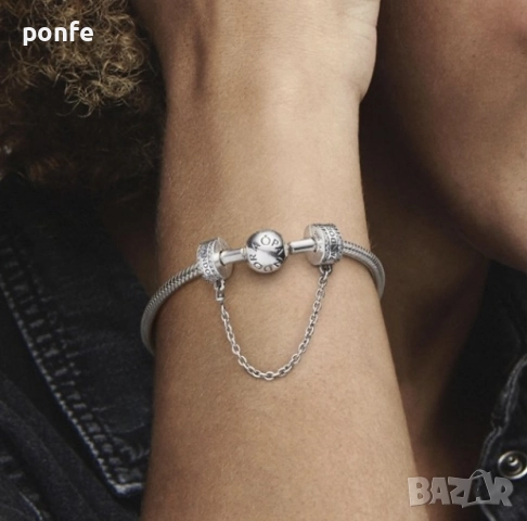 Pandora Осигурителна верижка клипс, снимка 4 - Гривни - 51843881