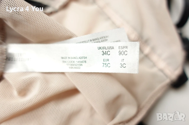 Secret Possessions EU 75C (B) луксозно телесно боди с черна дантела, снимка 8 - Бельо - 54140195