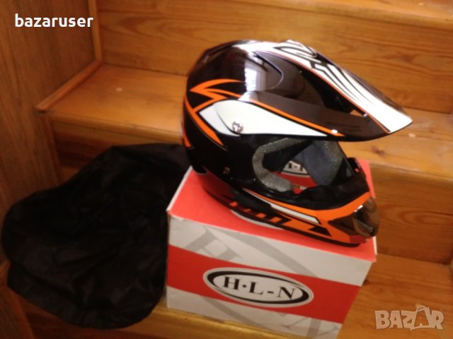 Каска за мотор крос шарена N807 250917, снимка 2 - Аксесоари и консумативи - 29572337