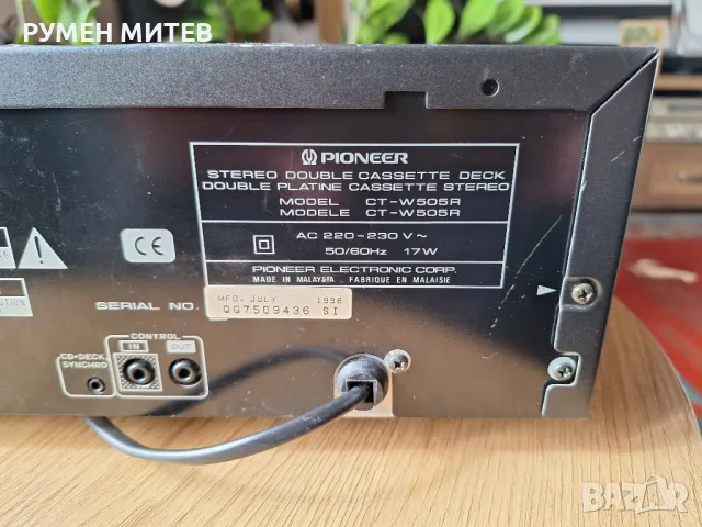 Дек Pioneer двукасетъчен , снимка 6 - Декове - 50427640