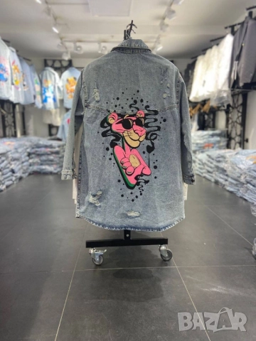 Дънково яке тип риза с анимационни герои на едро и дребно , снимка 17 - Якета - 51615427
