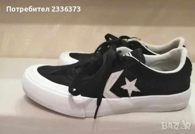 Черни кецове Converse, номер 35, снимка 4 - Детски гуменки - 50756343