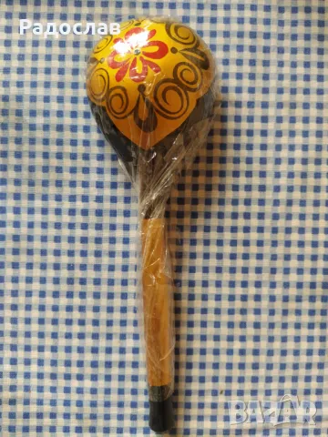 СССР сувенир дървена лъжица , снимка 3 - Ръчно изработени сувенири - 49550068
