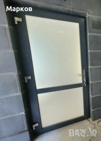 Алуминиева врата антрацит, снимка 2 - Други - 53944941