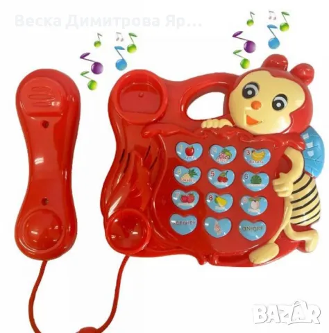 Интерактивна играчка „Музикален телефон Пчела“ – Образователно забавление за деца, снимка 4 - Образователни игри - 48434250