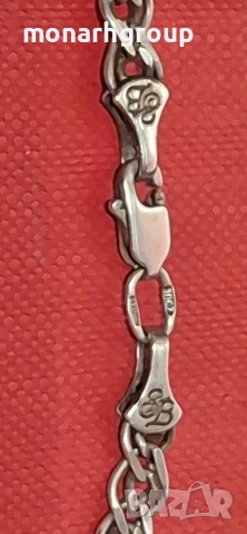 Сребърна верижка, снимка 4 - Колиета, медальони, синджири - 54063566