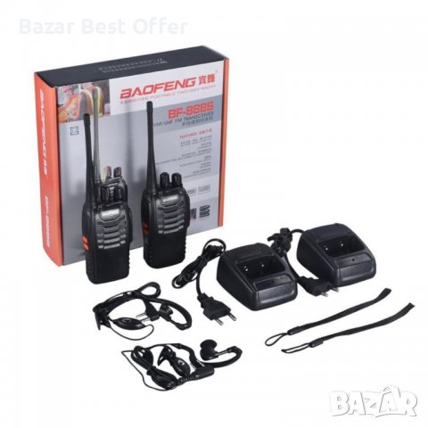 Baofeng BF-888S Пълен комплект два броя радиостанция/слушалки/, снимка 4 - Други - 36825027