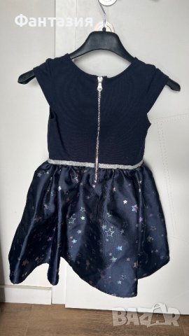 Детска тъмно синя  Н&М коледна рокля и за фотосесия, снимка 3 - Детски рокли и поли - 42640264