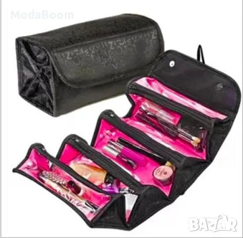 Козметична чанта с 4 отделения сгъваем органайзер за съхранение, снимка 4 - Други - 48064231
