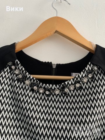 Fervente красива рокля в черно и бяло, снимка 9 - Рокли - 29085373