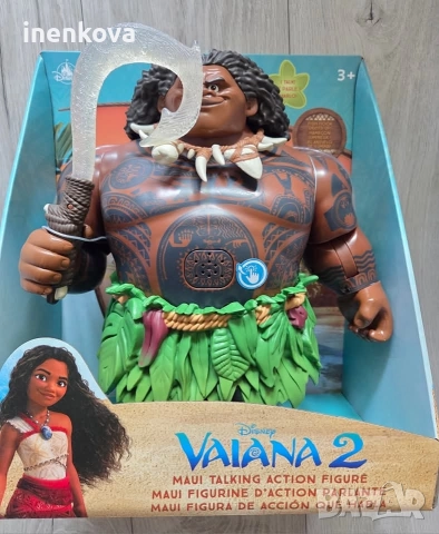 Мауи - Смелата Ваяна - Говореща оригинална кукла Disney Store , снимка 7 - Кукли - 43449982