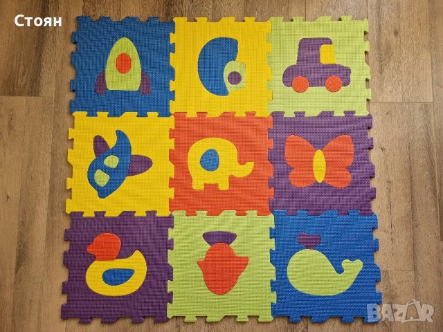 Детски мек пъзел за земя 9части килим