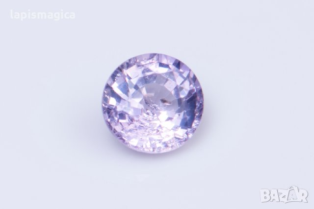 Розово виолетов сапфир 0.31ct 4mm нетретиран