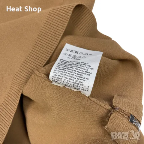 Дамска блуза Acne Studios Misty PSS15 Zipped Brown Sweater, снимка 5 - Блузи с дълъг ръкав и пуловери - 48576355