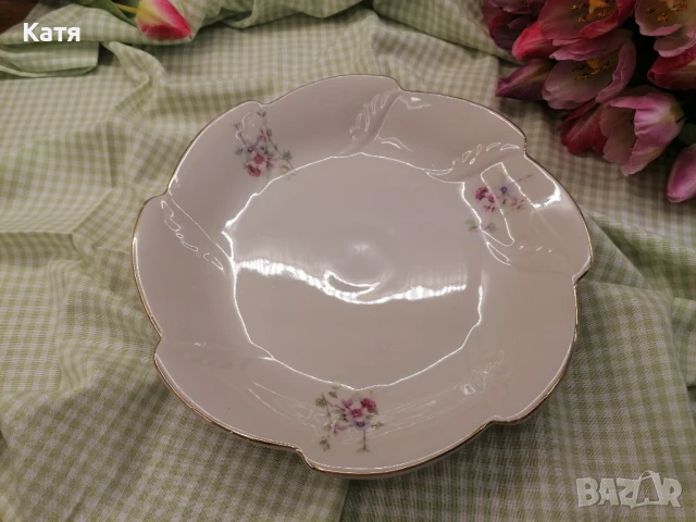 Стар български порцелан Китка Нови пазар