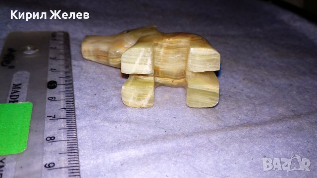 КРАСИВО СЛОНЧЕ от МРАМОРЕН ОНИКС АРТ СТАТУЕТКА ФИГУРКА РЪЧНА МАЙСТОРСКА ИЗРАБОТКА 33996, снимка 7 - Статуетки - 38927490