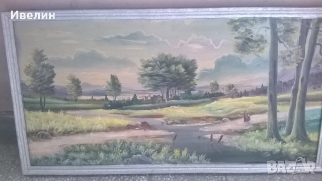 стара картина-пейзаж, снимка 2 - Картини - 31387857