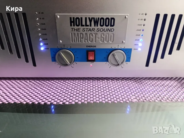 Двуканален аудио усилвател Hollywood Impact-600 , снимка 3 - Ресийвъри, усилватели, смесителни пултове - 56116970
