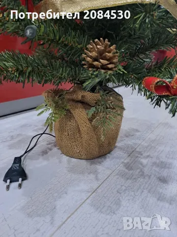 Немска елха с украса и лампички, снимка 5 - Декорация за дома - 48691857