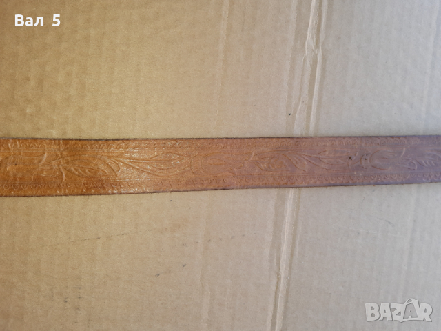 Стар красив дамски кожен колан СБХ, снимка 4 - Колани - 36420996