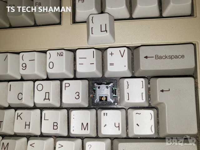 Ретро Механична клавиатура iCL-DRS модел за PS/2, снимка 6 - Антикварни и старинни предмети - 54192935