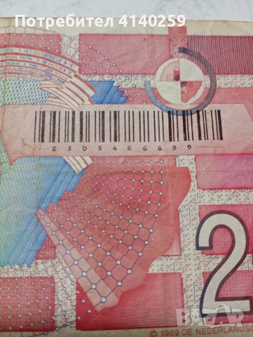 НИДЕРЛАНДИЯ БАНКНОТА 25 ГУЛДЕНА 1989 г , снимка 5 - Нумизматика и бонистика - 52193091