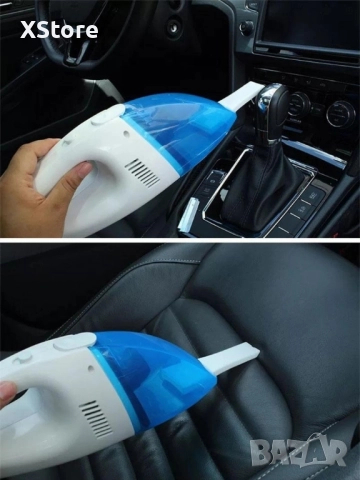 Преносима мини автомобилна прахосмукачка за сухо и мокро почистване, снимка 2 - Аксесоари и консумативи - 52482816