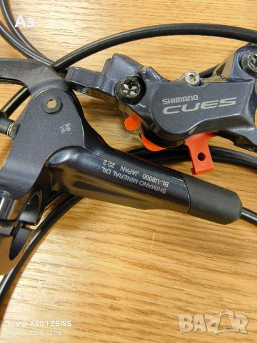 Комплект Shimano CUES BR-U8020 4-Piston Disc Brake Set, снимка 6 - Части за велосипеди - 42353321