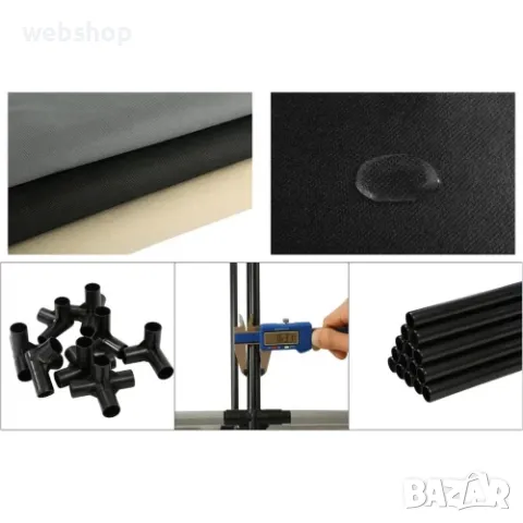 Текстилен гардероб за дрехи с три крила и 10 отделения, снимка 2 - Гардероби - 48601120