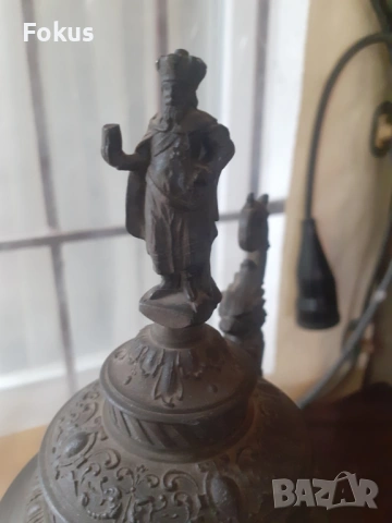 Голяма стара немска халба 1л., снимка 2 - Антикварни и старинни предмети - 53277156