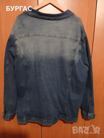 Ново 4xl Дънково яке с модерен дизайн в светлосин цвят, снимка 3 - Якета - 56054714