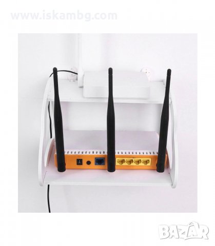 СТЕННА ЕТАЖЕРКА И ПОСТАВКА ЗА РУТЕР - код 2811, снимка 2 - Други стоки за дома - 33917106