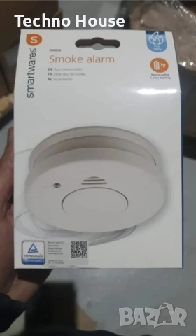 Оптичен детектор за дим Smartwares RM250, 10 години живот, 1 година батерия, снимка 3 - Друга електроника - 54204702