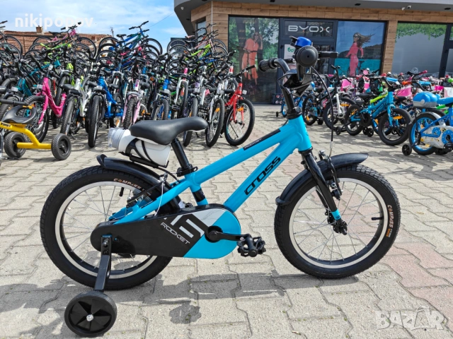 CROSS Алуминиев велосипед 16" ROCKET син, снимка 11 - Велосипеди - 53980792
