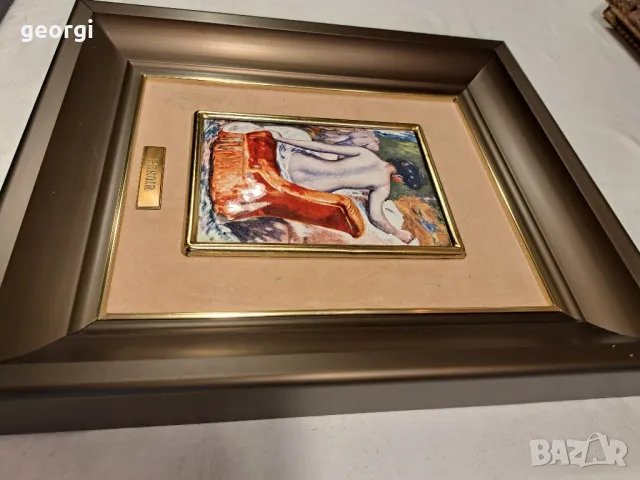 картина на Реноар върху медна плака   1/4, снимка 5 - Картини - 47475452