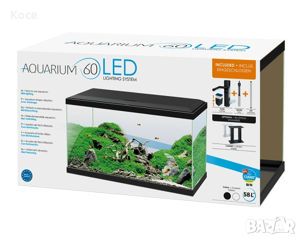 Аквариум 58л. Ciano Португалия 