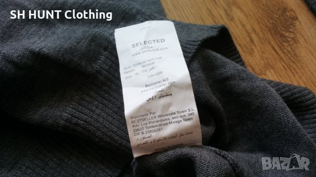 SELECTED Shine Zip Neck EXP 100% Merino Wool размер XL за лов риболов блуза 100% Мерино Вълна - 532, снимка 13 - Блузи - 42785117