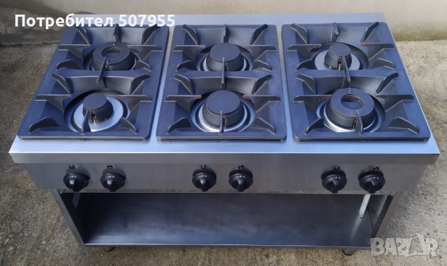 Професионален, италиански, газов котлон на база LINCAR - 6 горелки, снимка 6 - Обзавеждане на кухня - 52592457