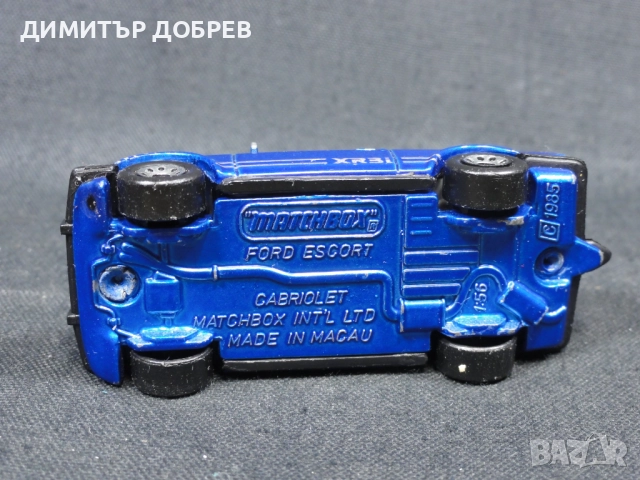 СТАРА РЕТРО МЕТАЛНА КОЛИЧКА MATCHBOX MACAU FORD ESCORT, снимка 6 - Колекции - 52021291