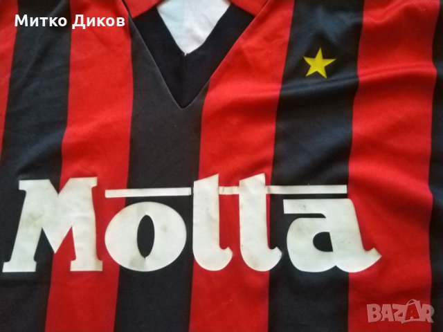 Милан фенска тениска Мотта 1993-94г №9 дълъг  ръкав размер ХЛ, снимка 2 - Футбол - 35235321