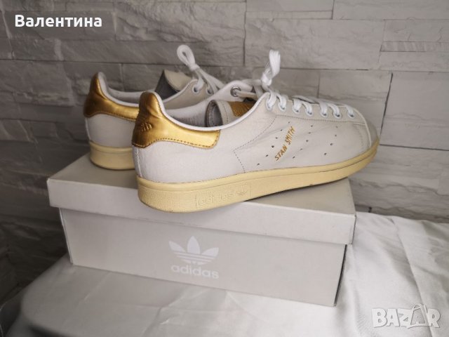 Намалени! Кецове Adidas Stan Smith 999, 40 размер, естествена кожа,сиви, златни, снимка 6 - Кецове - 38089398