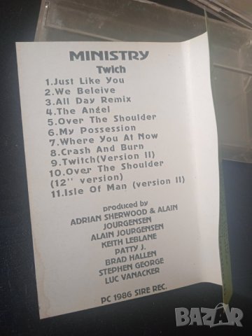 Ministry – Twitch - аудио касета музика, снимка 2 - Аудио касети - 44244267